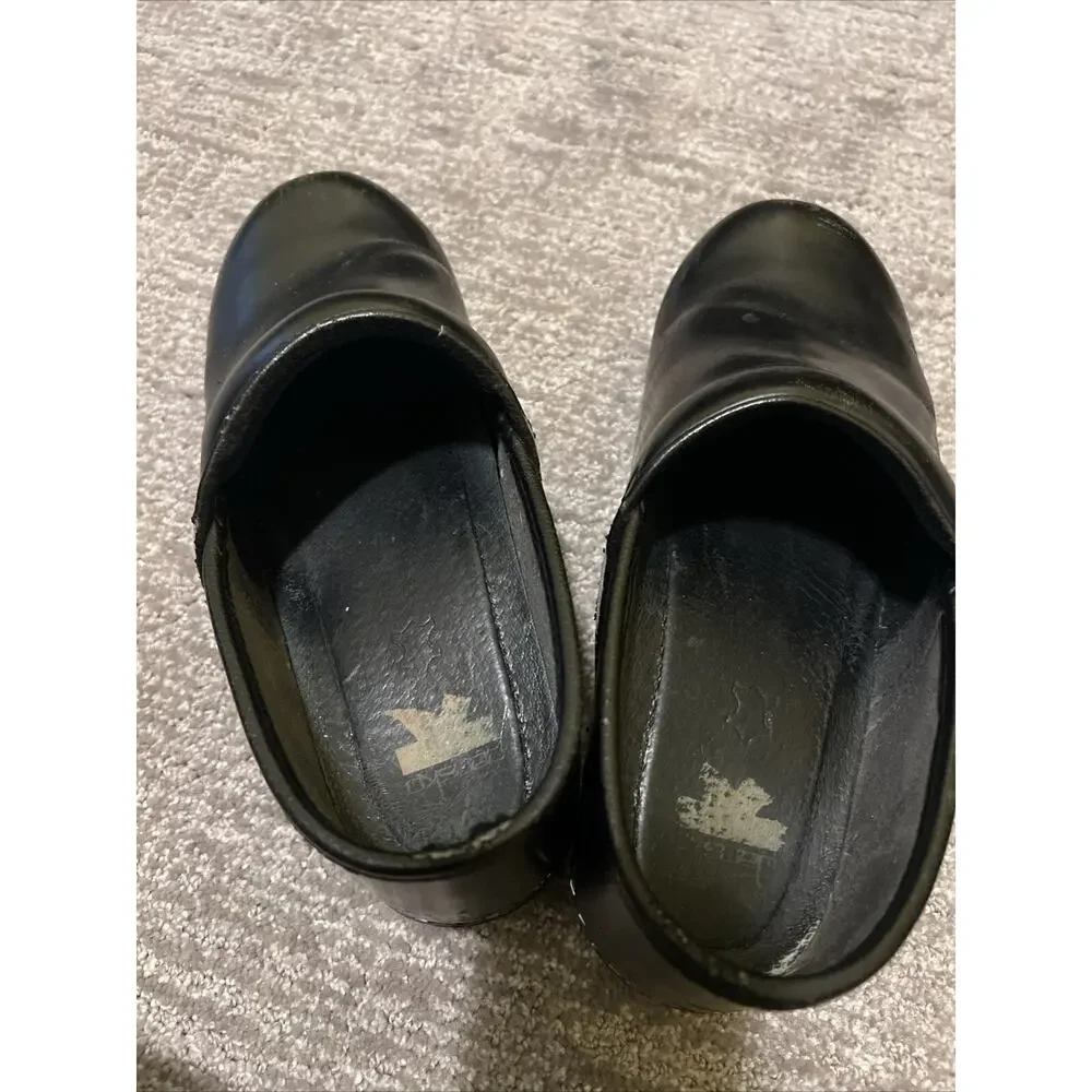 DANSKO Professional XP Clogs Black Leather 40 EU 9 US